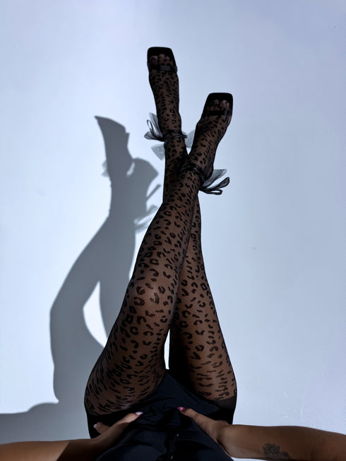 "LEOPARDA MODE" pėdkelnės - juodos